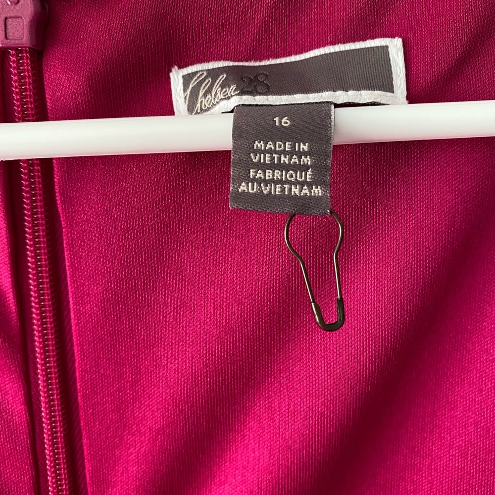 CHELSEA28 Pink fuchsia ruffle hem dress - Picture 4 of 6